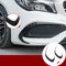 Schwarz Stoßstange Gitter Frontspoiler Lufteinlässe Rahmen Zierleisten 3Stk
