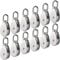 Auhoky 304 Edelstahl-Draht-Abschlepprad, drehbares Hebeband, Seilrolle, max. Traglast 35 kg 12 Pcs
