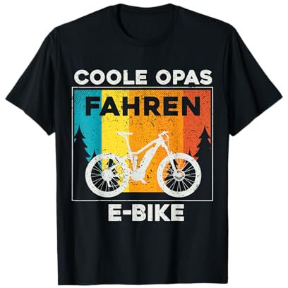 Coole Opas fahren EBike | E-Bike Elektrofahrrad Großvater T-Shirt