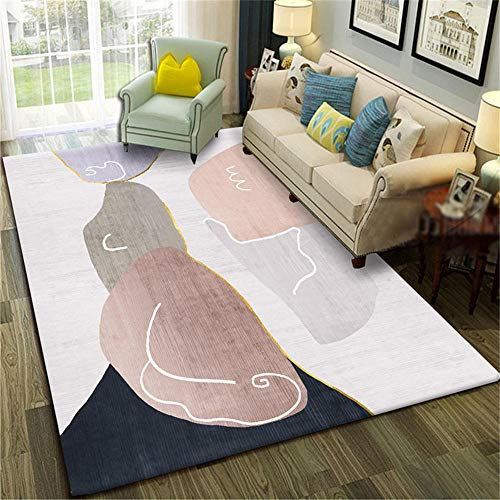Teppich Jungen Jugendzimmer Teppich rosa abstrakte Wolkenmuster Design großen Teppich langlebig Teppich Auslegware Outdoor Teppiche Pink 40X60CM