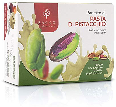 Panetto di Pasta di Pistacchio con Zucchero ideale per Granite e Latte di Pistacchio