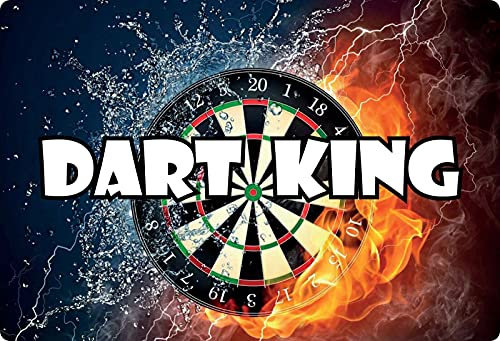 Blechschild 20x30cm gewölbt Dart King Sprüche Deko Geschenk Schild