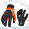 Vgo... 1 Paar 32°F/0℃ Winter Mechaniker Handschuhe, Wasserdicht, Heavy Duty Sicherheit-Arbeitshandschuhe, Kühllager oder Gefrierschrank verwenden, Impact & Vibration Reduction(SL8849FLWP)
