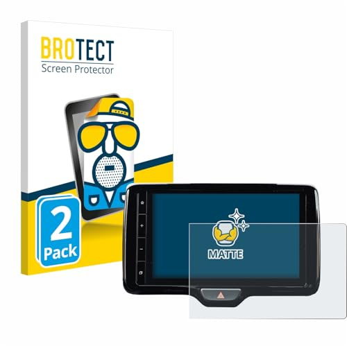 BROTECT Schutzfolie für Toyota Yaris Cross 2021 Smart Connect 9 | 2 Stück Entspiegelnder Displayschutz Made in Germany Matte Displayschutz-Folie Anti-Reflex Anti-Fingerprint Einfache Montage