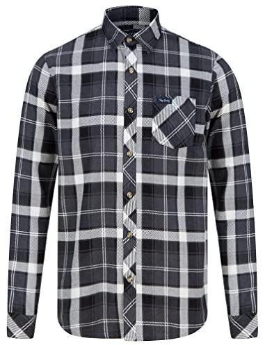 Tokyo Laundry Men's Printed Checked Cotton Flannel Shirt