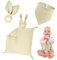 Vicloon Serviette de Bébé Jouets,3pcs Doudou Lapin Mouchoir Doudou Serviette Apaisante d'Eveil Bébé pour Nouveau-né Tollders Filles Garçons Meilleurs Cadeaux