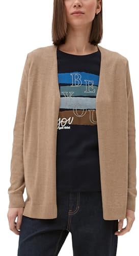 s.Oliver Damen 2127027 Strickjacke, 83W0 braun, 38