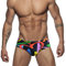 RQPYQF Costume da Bagno Uomo, Costume Slip Nuoto Mare e Piscina Uomo Swimming Brief Coulisse Regolabile YK03 (Nero, M)