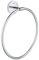 GROHE Start Cosmopolitan - Handtuchring (Material: Glas/Metall, vedeckte Befestigung, zum Kleben oder Bohren), Chrom, 41167000