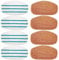 MXZONE 8 Pack Steam Mop Replacement Pads Compatible with PurSteam Steam Mop Cleaner 10-in-1, 4 Upgraded Ultra Cleaning Pads + 4 Microfiber Steamer Washable Reusable Pads Replacement