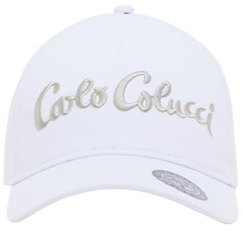 Carlo Colucci Basecap mit 3D Logo-Strickerei Weiß OS