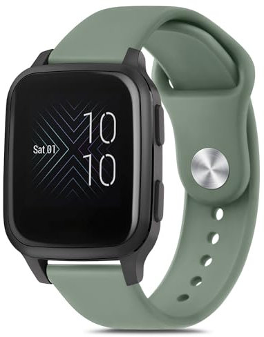 Bracelet de montre 20 mm pour Garmin Venu Sq Music/Venu Sq 2 Music/Venu Sq 2 /Venu Sq/Venu 2 /Venu 4 Plus,Bracelet en silicone pour homme femme, vert olive