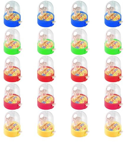 JRYGAC 20 Stück Mini Basketball Flipper, Flipper Basketball, Mini Basketball Spiel, Mini Basketball Finger Flipper Spielzeug für Kinder Erwachsene Kindergeburtstag Mitgebsel Give Aways Gastgeschenke
