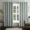 Curtina - Duck Egg Blue Damask Curtains W66 x L90 (168 x 229cm) - Light Blue Jacquard Eyelet Curtains - Botanical Luxury Curtains & Drapes for Living Room & Bedroom - Traditional Drapes/Door Curtain