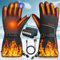 POSUGEAR Beheizte Handschuhe Für Männer Frauen,Skihandschuhe Mit Heizung, Elektrische Handschuhe mit 3-stufigem 7,4V 3000MAh*2-Akku für Bergsteigen, Wandern und Camping XL