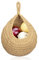 MDDK DY Obstkorb Hängend, Hängekorb Wandkorb, Hängekorb Küche, Handgewebt Baumwollegewebe Hängekorb 37 x 28 cm Gemüsekorb mit 1 Haken