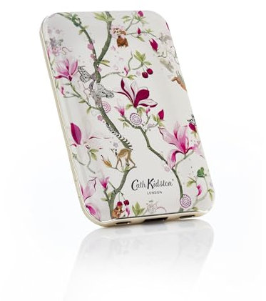 Cath Kidston 5,000mAh Mobile Phone Portable Power Bank - Portable Charger with USB-C, USB-A & a Port for Iphones - Fast Charging Battery Pack for Phones & Tablets - PowerBank for Iphone & Samsung