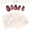 Giantree 9 Blatt Nagelsticker Weihnachten, Glitzer Nail Art Sticker Weihnachten Schneeflocke Rentier Dekoration Nagelsticker Selbstklebend Nageldesign Zubehör
