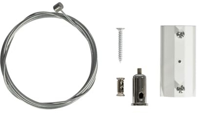 Qazqa Modern Schienenbeleuchtung Zubehör für Schienensystem - Iconic 1faserail - Weiß, 3.1cm,