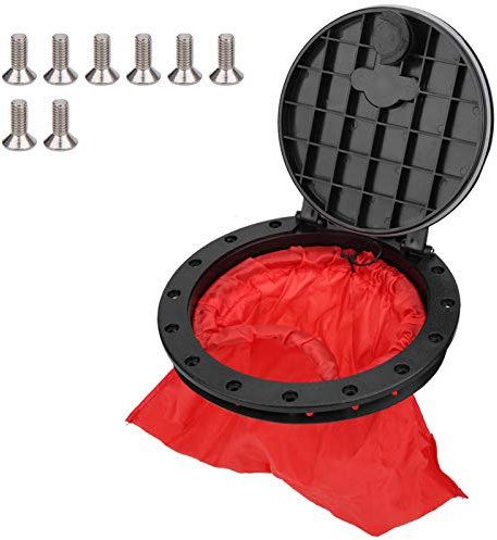 Yuezhongoo Boat Sealed Hatch Cover, Round Lid Waterproof Kayak Accessories Waterproof Storage Bag for Kayak Boating (8 Inch 80W)