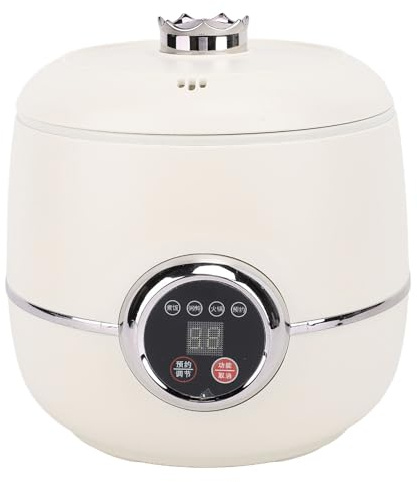 Cuociriso Piccolo, Cuociriso Elettrico Antiaderente Fornello Riso Multifunzionale Antiaderente per Zuppa di Porridge di Farina D'Avena di Riso
