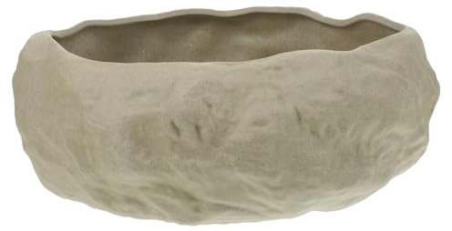 CAXUSD Large Ceramic Bowl Planter Hydroponic Flower Pot Bowl Planter for Outdoor Garden Decor