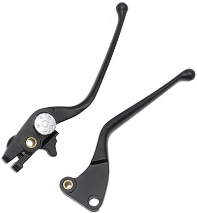 STRIVING BIRD Bremse Kupplungshebel Für Victory Kingpin Hammer Vegas Highball Cross Roads Vision Gunner Motorrad Hydraulische Bremshebel Motorrad-Bremshebel(1 Pair Black)