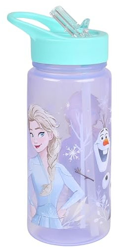 sarcia.eu Die Eiskönigin Flasche mit Mundstück und Griff, Schulflasche für Mädchen 500ml