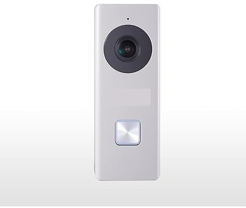 ZKLGS Video Doorbell Wireless, Building Office Wireless Video Intercom Doorbell Home Wireless Voice for Home Security(Bianco)