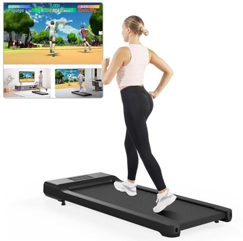 MJWW Walking Pad Treadmill with 6% Incline, Foldable Under Desk Treadmills