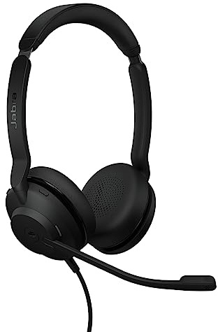 Jabra Evolve2 30 SE (2025 Version) Wired Dual-Ear Headset with Microphone for Work – Computer Headset - New USB-A and USB-C Cable - Goes with All Online Meeting Platforms - Black