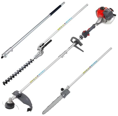 Decespugliatore multifunzione DSH 2500D Kit con motore e 4 applicazioni Tagliasiepi Potatore Prolunga Decespugliatore