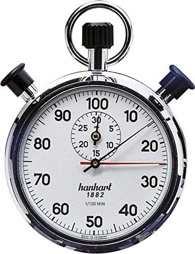 Präz.-Dopp.-Stoppuhr 1/100-Min. 30Min. Hanhart