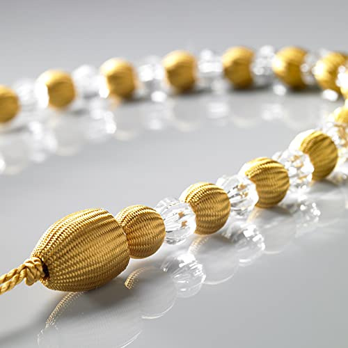 Alan Symonds Earle Beaded Rope Curtain Tie Back, Gold