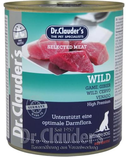Dr. Clauders Selected Meat Wild | 6X 800g Hundefutter nass