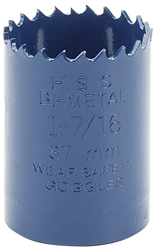 Draper DRA34758 Expert HSS Bi-Metal Hole Saw Blade, Blue, 37 mm