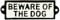 Kreatif Kraft 83501 'Beware of The Dog' Cast Iron Sign