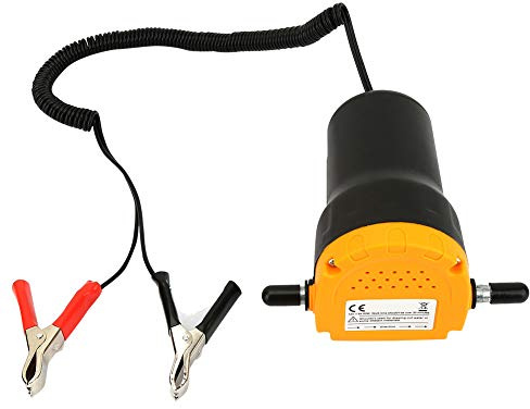 lyrlody Fuel Transfer Pump,12V 60w Mini Car Oil Suction Extractor Transfer Pump Extractor Oil Fluid Electric Fuel Pump with Engine Siphon for Car Motorbike Boat