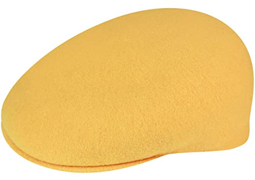 Kangol Herren Damen Mütze Schirmmütze Flatcap Original 504 | Schlägermütze mit Kultstatus 0258BC Herrencap (S (54-55 cm) - gelb)