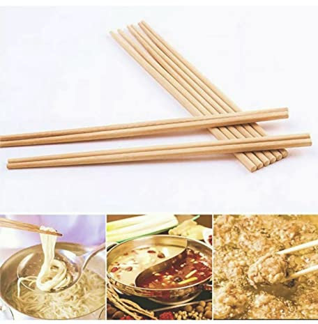Palillos reutilizables de madera oriental tradicional, palillos para sushi, 5 pares, 10 unidades HTUK