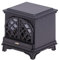 Easnea 1/12 Dollhouse Miniature Fireplace, Modern Traditional Blend, Black Plastic, Perfect for 1:12 Scale Dollhouse, Living Room, Bedroom or Other Places