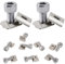 20 Stück Nutensteine M8 Kits T-Nut Schiene mit Schrauben Schiebemuttern M8 Kohlenstoffstahl M8 T Nutenstein Set für Aluminiumprofil-Extrusionsschlitz 30 Serie