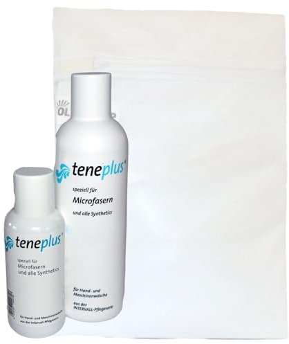 Waschmittelkonzentrat Teneplus + Olanmarp Wäschenetz - Atempflege für Microfasern, Synthetics und Lingerie - Die Ultimative Lösung für langlebige Lieblingswäsche für Hand- und Maschinenwäsche (340ml)