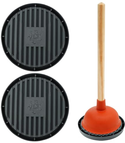 HINMAYGO 2 supporti per stantuffo per WC, tappetino universale per stantuffo per WC, tappetino per stantuffo per WC, tappetino organizer cattura gocce e si asciuga rapidamente