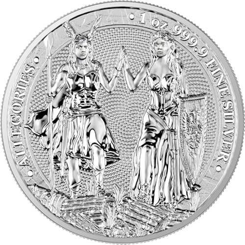 1 Unze Silbermünze Allegories: Galia & Germania Germania Mint - 2023-1 Oz Silber Coin