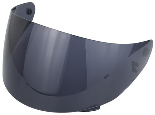 PUBIBD Visiera per Casco per LS2 FF351/FF364/FF384/FF802 FF352, Visiera Colorata Accessori per Casco da Moto Ricambio, Casco Parabrezza Moto Visiera Lente per Caschi da Moto,C Black