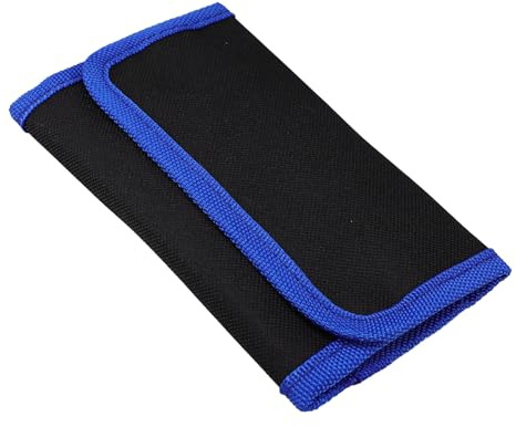 DIKACA Tool Pouch Bag Canvas Cloth Small Tool Bag with Handle for Screw Bits Drill Bit Storage for Diy Crafts Carpenters Storage 10.24 X 6.30 X 0.51 in