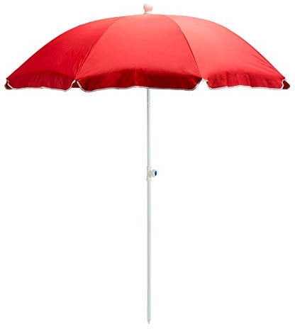 Strandschirm terracotta 180 cm UV30 Sonnenschirm Gartenschirm Schirm