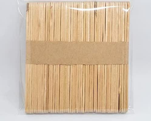 PACK OF 100 FLAT WOODEN (4.5) ICE CREAM STICKS / CAKE POPS / SWEETS / LOLLIES / CRAFTS