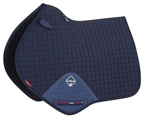 LeMieux Pro Sport Close-Contact-Schabracke, quadratisch gesteppt (D-Ring-Schlaufe) M Navy